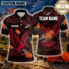 Maxcorners Eagle Hunting Bird Artwork Multiple Options Personalized Name, Team Name 3D Shirt
