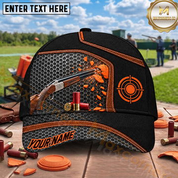 Maxcorners Trap Shooting Honeycomb Shotgun Target Design Multiple Options Personalized Name 3D Cap