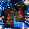 Maxcorners Spartan Warrior Helmet Billiards Multiple Options Personalized Name, Team Name 3D Shirt