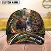 Maxcorners Hunting Skull Archer Forest Waterfall Bow Hunting Design Multiple Options Personalized Name 3D Cap