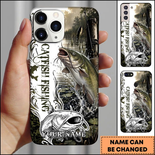 Maxcorners Fishing Largemouth Bass Lake Personalized 3D Phone Case (13 fish species)