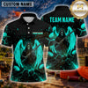Maxcorners Skull Dark Gothic Artwork Multiple Options Personalized Name, Team Name 3D Shirt