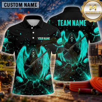 Maxcorners Skull Dark Gothic Artwork Multiple Options Personalized Name, Team Name 3D Shirt