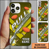 Maxcorners Diagonal Shotgun Design Pull Clay Target Personalized Name Trap Shooting Phone Case