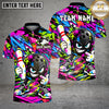 Maxcorners Bowling Ball Graffiti Cartoon Character Multiple Options Personalized Name, Team Name 3D Shirt