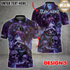Maxcorners Creepy Doll Bowling Graffiti Skull Lollipop Artwork Multiple Options Personalized Name, Team Name 3D Shirt