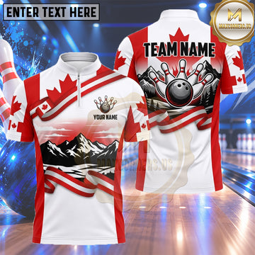 Maxcorners American Flag Bowling Shirt Futuristic Circuit Starburst Multiple Options Personalized Name, Team Name 3D Shirt