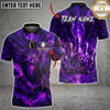 Maxcorners Bowling Dark Eagle Flaming Bowling Ball Multiple Options Personalized Name, Team Name 3D Shirt