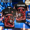 Maxcorners Mystic Hooded Reaper 8 Ball Pool Multiple Options Personalized Name, Team Name 3D Shirt