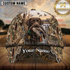 Maxcorners Marsh Reed Camo Dog Hunting Multicolor Options Personalized Name 3D Cap