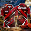 Maxcorners Clay Shooting Athletic Stripe Pattern Multiple Options Personalized Name, Team Name 3D Shirt