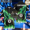 Maxcorners Fiery Phoenix Lightning Wings Pool Multiple Options Personalized Name, Team Name 3D Shirt