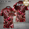 Maxcorners Bowling Ornamental Dragon Energy Swirl Multiple Options Personalized Name, Team Name 3D Shirt