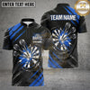 Maxcorners Darts Shirts Dartboard Explosive Shatter Grunge Design Multiple Options Personalized Name, Team Name 3D Shirt