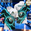 Maxcorners Frozen Lightning Ice Vortex Billiards Multiple Options Personalized Name, Team Name 3D Shirt