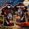 Maxcorners Lion Fierce Roaring Predator Multiple Options Personalized Name, Team Name 3D Shirt
