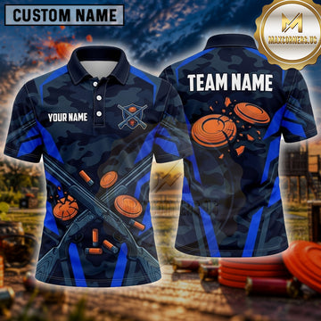 Maxcorners Clay Shooting Lightning Explosion Multiple Options Personalized Name, Team Name 3D Shirt
