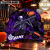 Maxcorners Skeleton Shotgun Shooter Trap Shooting Personalized Name 3D Cap