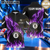 Maxcorners Fiery Phoenix Lightning Wings Pool Multiple Options Personalized Name, Team Name 3D Shirt