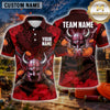 Maxcorners Trap Shooting Shirt Viking Helmet Multiple Options Personalized Name, Team Name 3D Shirt