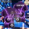 Maxcorners Thunderstorm Energy Orb Billiards Multiple Options Personalized Name, Team Name 3D Shirt