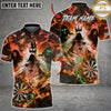 Maxcorners Darts Shirt Grim Reaper Dark Fantasy Lightning Dartboard Multiple Options Personalized Name, Team Name 3D Shirt