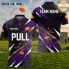 (5 Colors) Maxcorners Trap Shooting PULL Flying Clay Targets Honeycomb Pattern Multiple Options Personalized Name, Team Name 3D Shirt