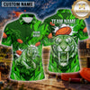 Maxcorners Tiger Roaring Wild Predator Multiple Options Personalized Name, Team Name 3D Shirt
