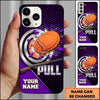 Maxcorners Bullseye Clay Explosion Pull Clay Target Personalized Name Trap Shooting Phone Case