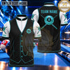 Maxcorners Classic Tuxedo Vest 8 Ball Billiards Multiple Options Personalized Name, Team Name 3D Shirt