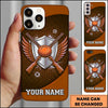 Maxcorners Silver Wing Shooting Shield Clay Target Personalized Name Trap Shooting Phone Case