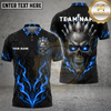 Maxcorners Bowling Demon Skull Flame Multiple Options Personalized Name, Team Name 3D Shirt