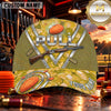 Maxcorners Crossed Shotguns PULL Crest Trap Shooting Personalized Name 3D Cap