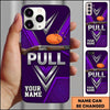 Maxcorners Geometric Shooting Crest Pull Clay Target Personalized Name Trap Shooting Phone Case