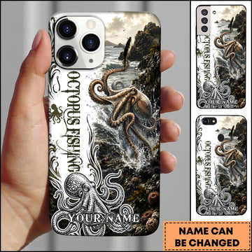 Maxcorners Fishing Octopus Ocean Personalized 3D Phone Case