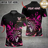 Maxcorners Darts Dartboard Splash and Flying Darts Geometric Design Multiple Options Personalized Name, Team Name 3D Shirt