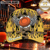 Maxcorners Winged Clay Target Flames Trap Shooting Personalized Name 3D Cap