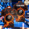 Maxcorners Cracked Stone Dragon Energy Pool Multiple Options Personalized Name, Team Name 3D Shirt