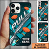 Maxcorners Diagonal Shotgun Design Pull Clay Target Personalized Name Trap Shooting Phone Case