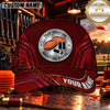 Maxcorners Trap Shooting Round Badge Trap Shooting Personalized Name 3D Cap