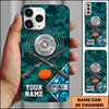 Maxcorners Camouflage Shotguns Pull Clay Target Personalized Name Trap Shooting Phone Case
