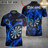 Maxcorners Darts Shirt Charging Bull Flaming Dartboard and Dart Multiple Options Personalized Name, Team Name 3D Shirt