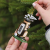 Maxcorners Custom Golf Bag Acrylic Ornament, Golf Keychain, Golf Accessories, Christmas Golf Gift, Gift For Golf Dad