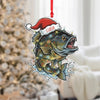 Maxcorners Personalized Trout Fishing Acrylic Ornament, Custom Acrylic Ornaments, Gift For Fisherman