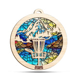 Maxcorners Personalized Disc Golf Christmas Ornament 2025, Wood And Acrylic Ornaments, Gifts For Disc Golfers