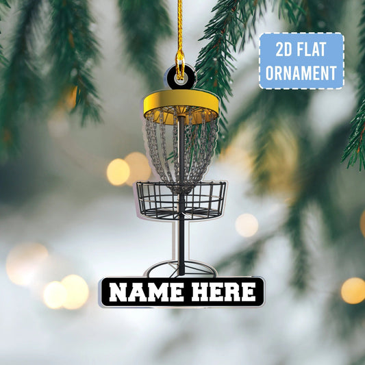 Maxcorners Personalized Disc Golf Ornament, Golf Christmas Ornament, Acrylic Ornament, Golf Gift Idea