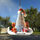 Maxcorners Golf Ball Christmas Tree Ornament, Golf Christmas Ornament, Acrylic Ornament, Golf Gift Idea