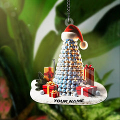 Maxcorners Golf Ball Christmas Tree Ornament, Golf Christmas Ornament, Acrylic Ornament, Golf Gift Idea