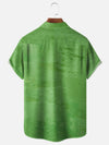 Maxcorners St. Patrick's Day Duck Four-Leaf Clover Lucky Duck Hawaiian Golf Shirt, Tropical Vibe Men's Golf Shirt