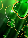 Maxcorners Irish Parade Green St. Patrick's Day Lucky Clover Hawaiian Golf Shirt, St Paddy's Day Tropical Vibe Men's Golf Shirt